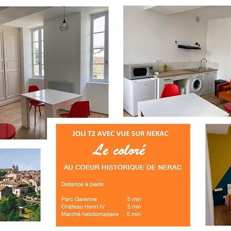 Le Colore- T2 Confortable Avec Vue Sur Nerac Exterior photo